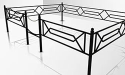 Оградка Готика, ажурный дизайн