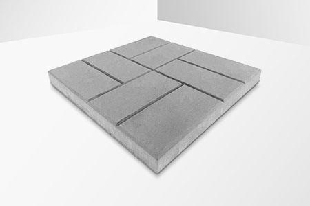 Брусчатка «Тетрис» 40×40×4 см, выложенная узором