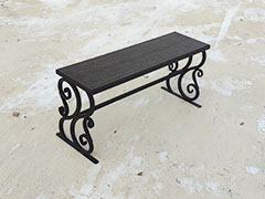 Миниатюра: Скамейка Лилия с террасной доской