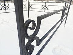 Миниатюра: Сварные швы оградки Завиток