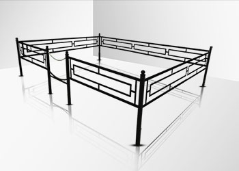 Классическая оградка для могилы Биробиджан